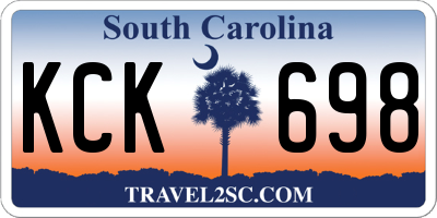 SC license plate KCK698