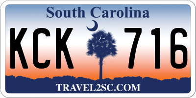 SC license plate KCK716