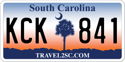 SC license plate KCK841