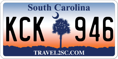 SC license plate KCK946