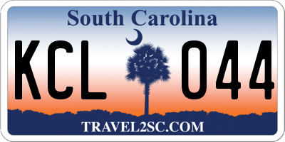 SC license plate KCL044