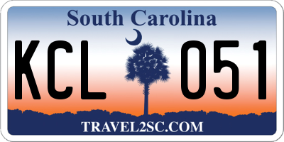 SC license plate KCL051