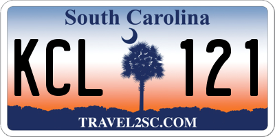 SC license plate KCL121