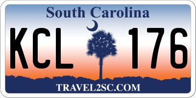 SC license plate KCL176