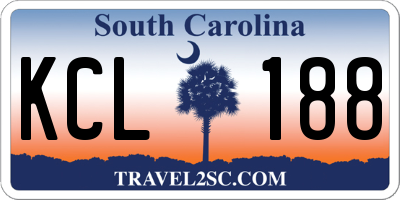 SC license plate KCL188