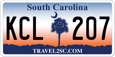 SC license plate KCL207