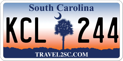 SC license plate KCL244