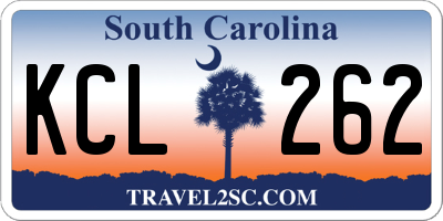 SC license plate KCL262