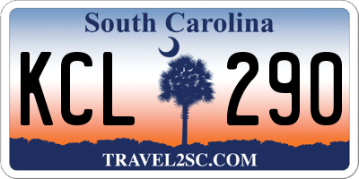 SC license plate KCL290