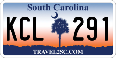 SC license plate KCL291
