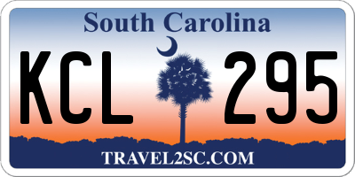 SC license plate KCL295