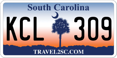 SC license plate KCL309