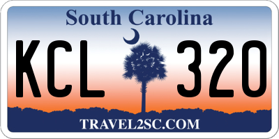 SC license plate KCL320