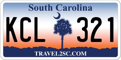 SC license plate KCL321