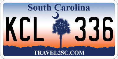 SC license plate KCL336