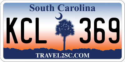 SC license plate KCL369