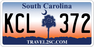 SC license plate KCL372