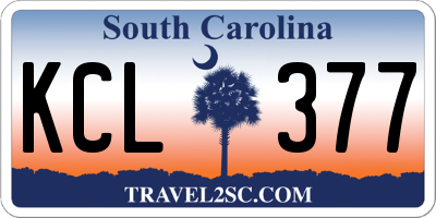 SC license plate KCL377