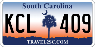 SC license plate KCL409