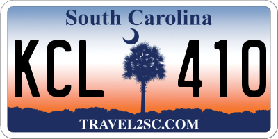 SC license plate KCL410
