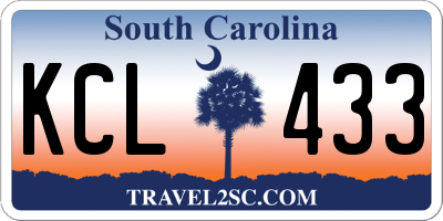 SC license plate KCL433