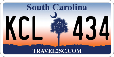 SC license plate KCL434