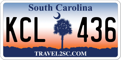 SC license plate KCL436