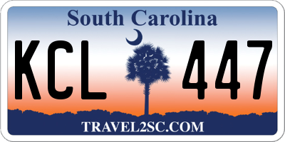 SC license plate KCL447