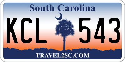 SC license plate KCL543