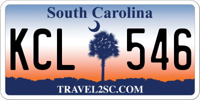 SC license plate KCL546