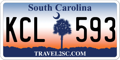 SC license plate KCL593