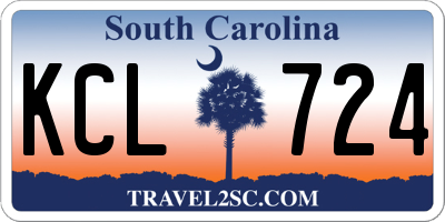 SC license plate KCL724