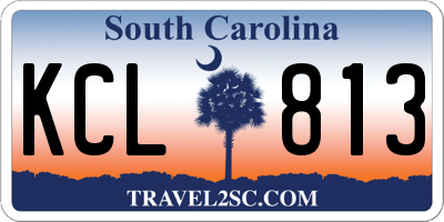 SC license plate KCL813