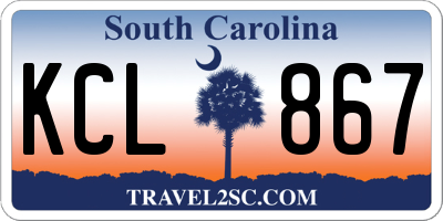 SC license plate KCL867