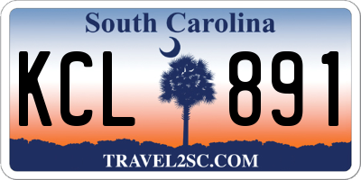 SC license plate KCL891