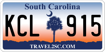 SC license plate KCL915