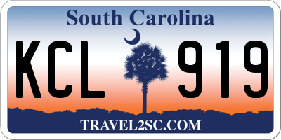 SC license plate KCL919