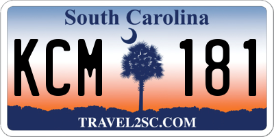 SC license plate KCM181
