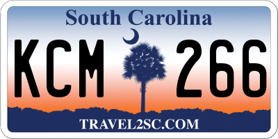 SC license plate KCM266