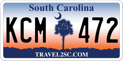 SC license plate KCM472