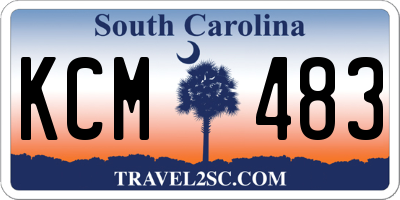 SC license plate KCM483