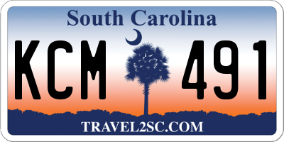 SC license plate KCM491