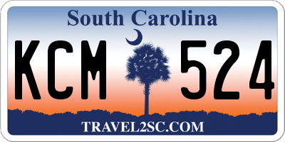 SC license plate KCM524