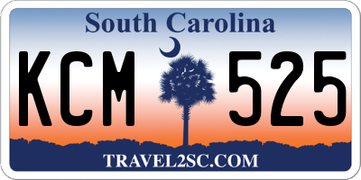 SC license plate KCM525