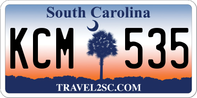 SC license plate KCM535
