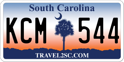 SC license plate KCM544