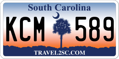 SC license plate KCM589