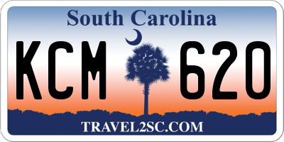 SC license plate KCM620