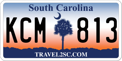 SC license plate KCM813
