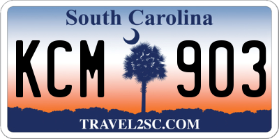 SC license plate KCM903
